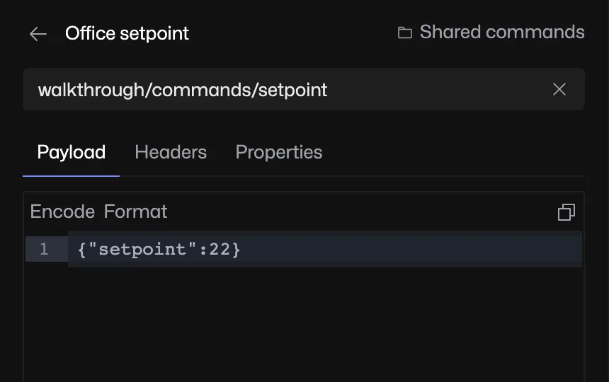 Office setpoint search result opened in the publish editor